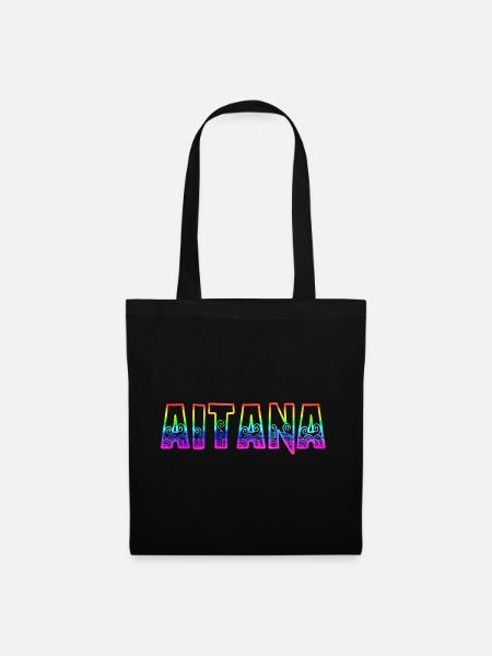 aitana rs arc-en-ciel - Sac en tissu - noir