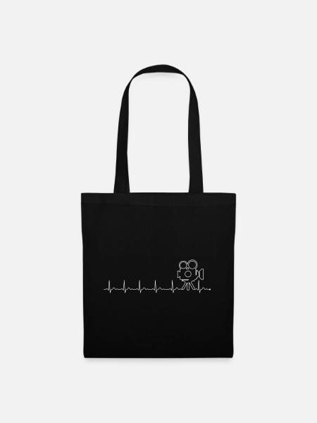 Caméra cinématographique à battement de cœur - Sac en tissu - noir