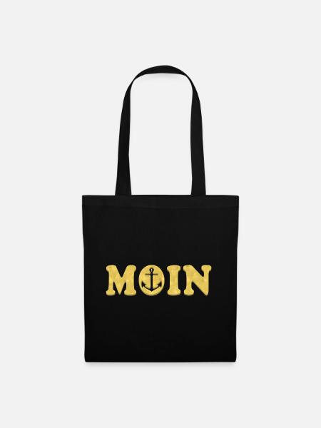 MOIN Anker Gold - Stoffbeutel - Schwarz