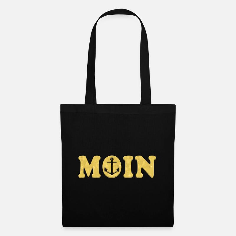 MOIN Anker Gold - Stoffbeutel - Schwarz