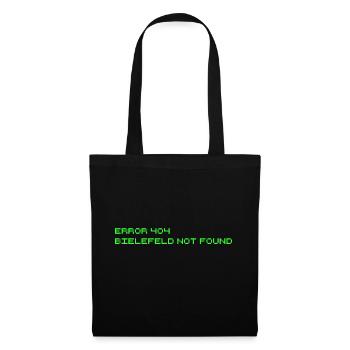 Error 404 - Bielefeld not found - Tote Bag - black - Front