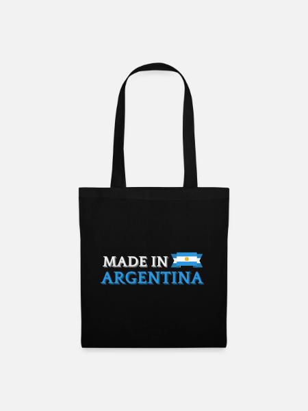 Hergestellt in Argentinien - Stoffbeutel - Schwarz