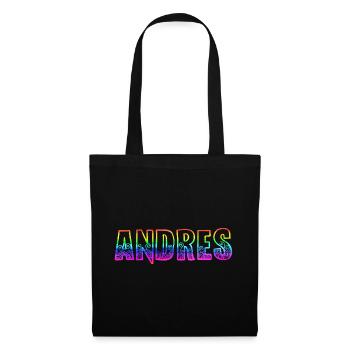 Andres RS Arc-en-ciel - Sac en tissu - noir - Devant