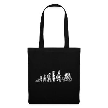 Evolution of a cyclist - Tote Bag - black - Front