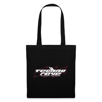 TECHNO RAVE | Rave Together Restez ensemble - Sac en tissu - noir - Devant