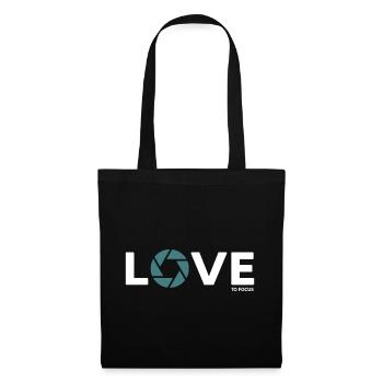 Photographe Photographie Focus Lens - Sac en tissu - noir - Devant