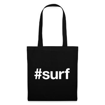 SURF Surfer Planche de surf - Sac en tissu - noir - Devant