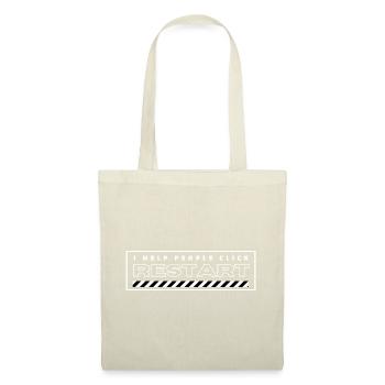 J’aide les gens à cliquer sur Redémarrer - Sac en tissu - nature - Devant