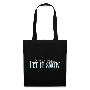 Let It Snow Drehbuch Eisblau - Stoffbeutel - Schwarz - Vorne