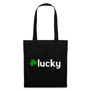 Lucky Shamrock Minimalist Irish Design - Tote Bag - black - Front