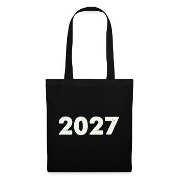 2027 - Sac en tissu - noir - Devant