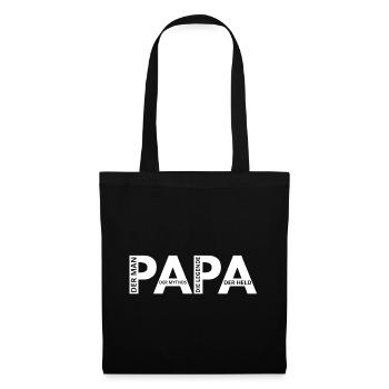 PAPA - Tote Bag - black - Front