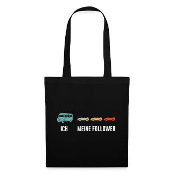 Busfahrer Und Meine Follower - Stoffbeutel - Schwarz - Vorne