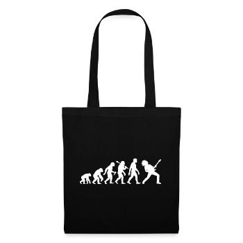 Guitarist Evolution Rock and Metal Musician - Tote Bag - black - Front