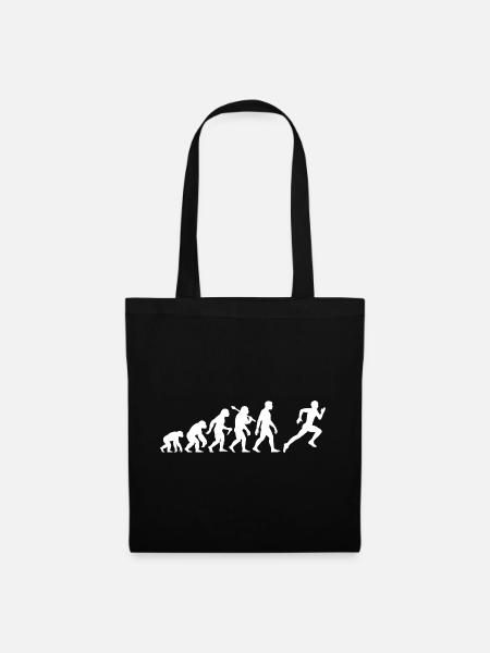 Jogger Evolution für Läufer Laufsport - Stoffbeutel - Schwarz