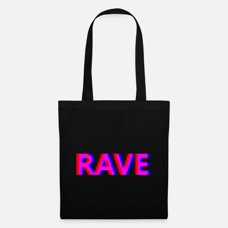 rave - Tote Bag - black