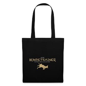 Ich bin Hundetrainer! - Stoffbeutel - Schwarz - Vorne