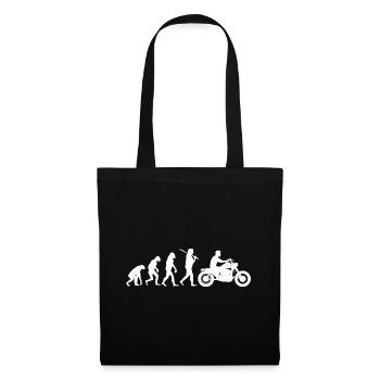 Evo Motorcycle Motorcyclist Biker Evolution - Tote Bag - black - Front
