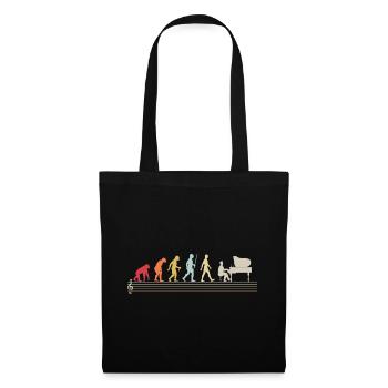 Development of man pianist pianists - Tote Bag - black - Front