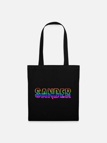 sander rs regenbogen - Stoffbeutel - Schwarz