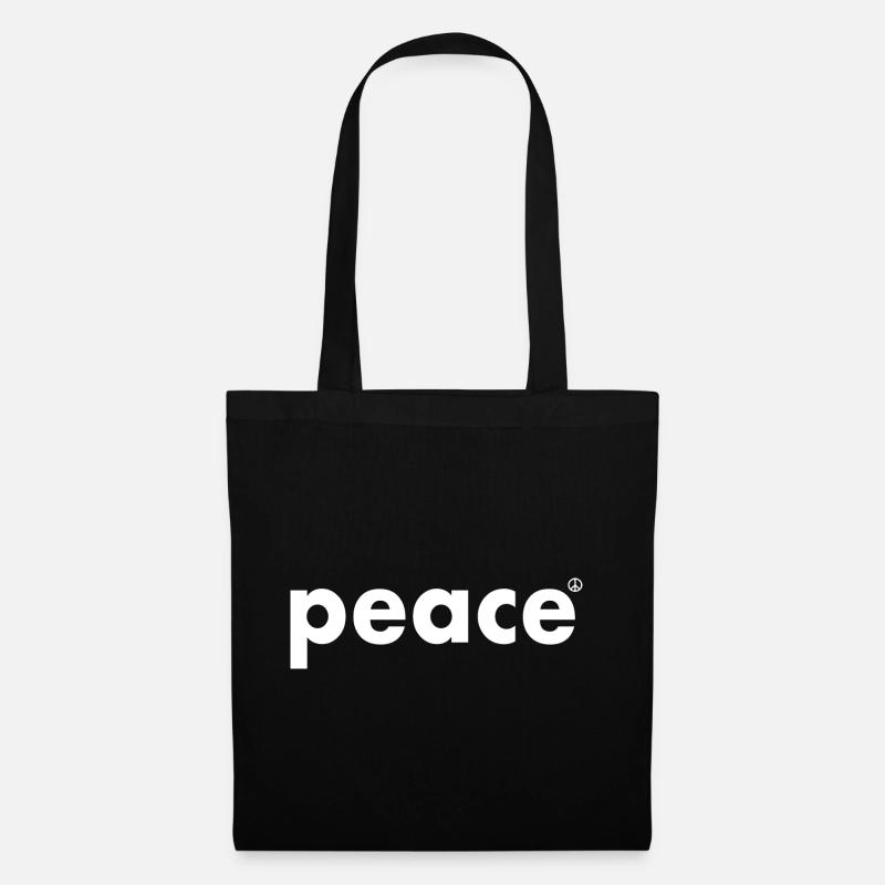 Peace - Stoffbeutel - Schwarz