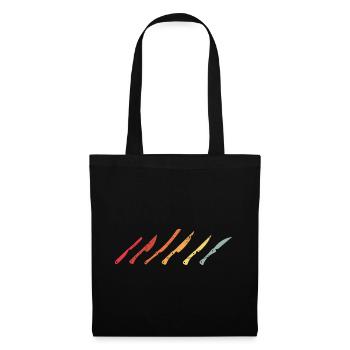 Father and Messerasmmler Messerfan Papa Design - Tote Bag - black - Front