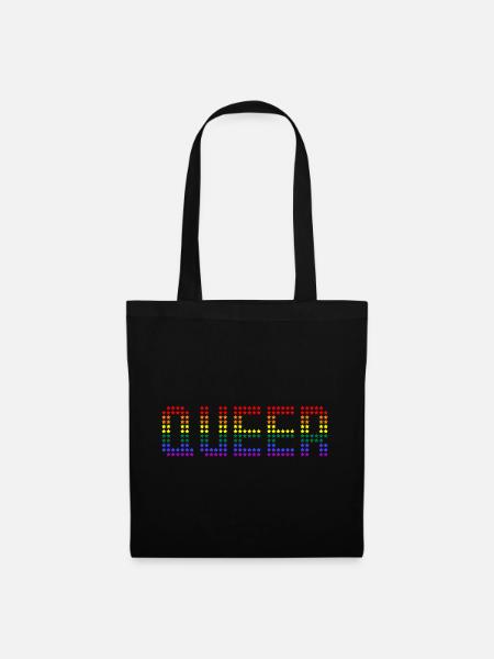 Queer Rainbow - Stoffbeutel - Schwarz