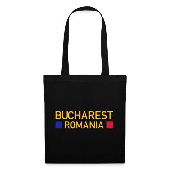 Bucharest, Romania (two squares) - Tote Bag - black - Front