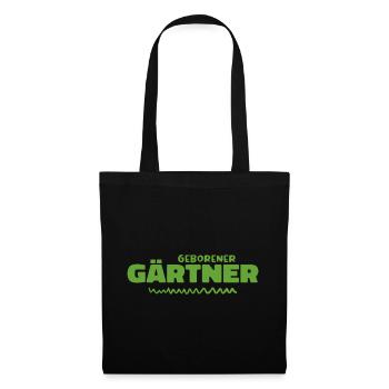 Geborener gärtner - Stoffbeutel - Schwarz - Vorne