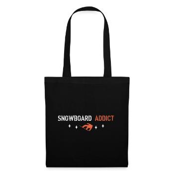 Snowboard addict - Tote Bag - black - Front