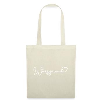 Warszawa Heartbeat Varsovie - Sac en tissu - nature - Devant