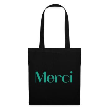 MERCI. MAÎTRESSE. MAÎTRE. MERCI MAÎTRESSE - Sac en tissu - noir - Devant