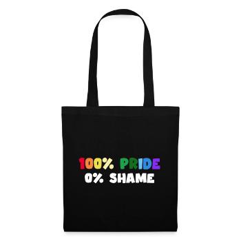 pride party people lgbt "no shame" - Stoffbeutel - Schwarz - Vorne