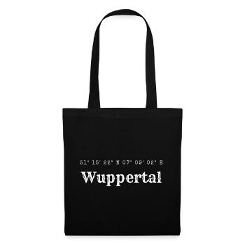 Wuppertal coordinates - Tote Bag - black - Front