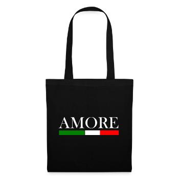 Amore Italy - Stoffbeutel - Schwarz - Vorne