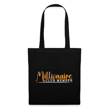 Millionaire Club Member 37 - Stoffbeutel - Schwarz - Vorne