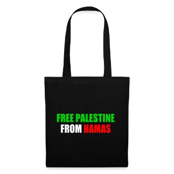 Free palestine - Sac en tissu - noir - Devant