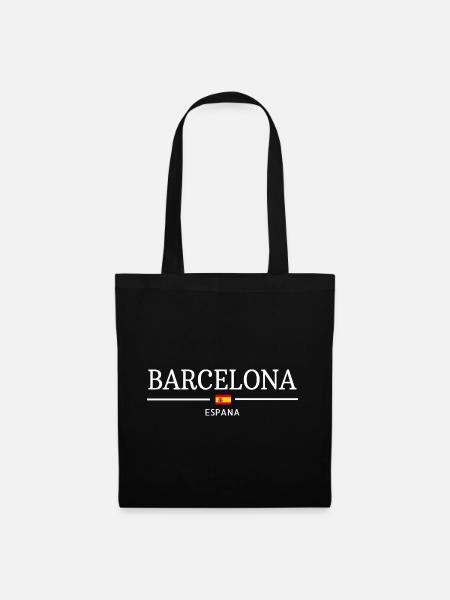 Barcelona - Stoffbeutel - Schwarz