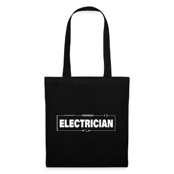ELECTRICIAN - Stoffbeutel - Schwarz - Vorne