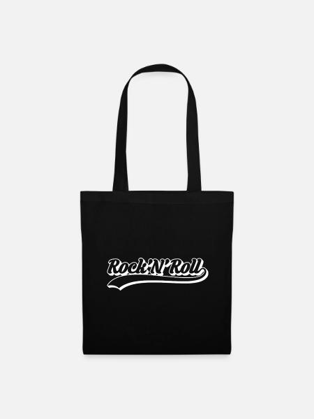 Rock 'n' Roll Retro-Drehbuch - Stoffbeutel - Schwarz