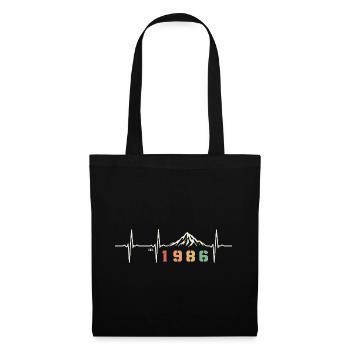 Vintage Quote 40 Years Forties Party 1986 - Tote Bag - black - Front