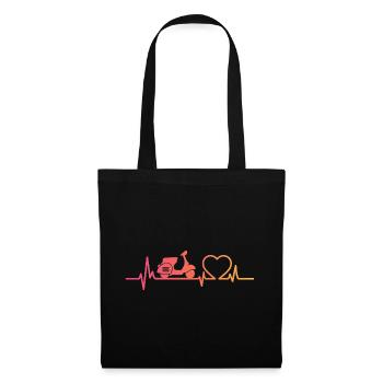 Sunset Motor Heartbeat Roller - Stoffbeutel - Schwarz - Vorne