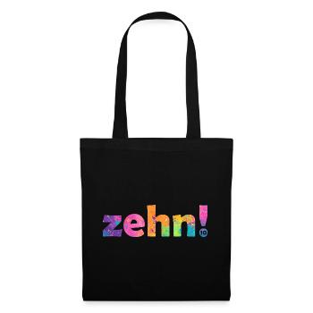 ZEHN 10 JAHRE 10. GEBURTSTAG - Stoffbeutel - Schwarz - Vorne