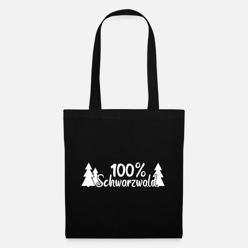 100% Schwarzwald - Stoffbeutel - Schwarz