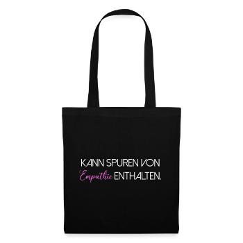 May contain traces of empathy saying Scripture - Tote Bag - black - Front