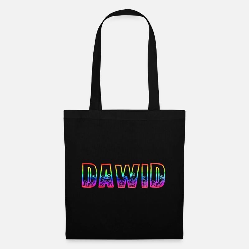 dawid rs regenbogen - Stoffbeutel - Schwarz