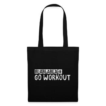 Blablabla Go Workout 3 - Stoffbeutel - Schwarz - Vorne
