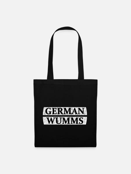 Der deutsche Wumms - Stoffbeutel - Schwarz