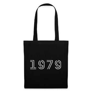 1979 Vintage Born Vintage Anniversaire 1979 - Sac en tissu - noir - Devant