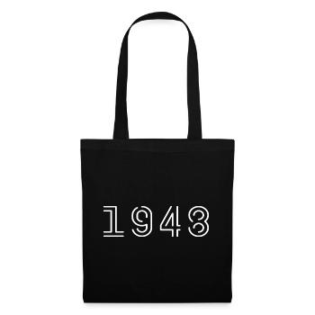 1948 Jahrgang geboren Vintage Geburtstag 1948 - Stoffbeutel - Schwarz - Vorne